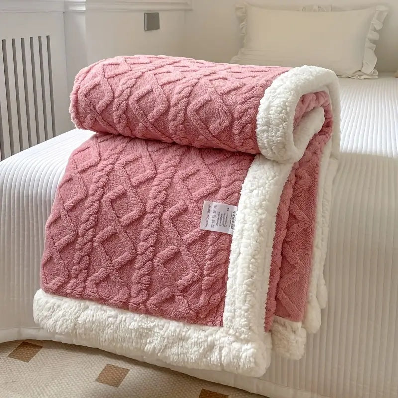 Ultra-Kuschelige Fluffy Decke aus Sherpa-Fleece – Weich und Warm für Alle Jahreszeiten, Ideal als Bettdecke oder Wolldecke 7