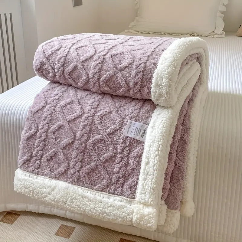 Ultra-Kuschelige Fluffy Decke aus Sherpa-Fleece – Weich und Warm für Alle Jahreszeiten, Ideal als Bettdecke oder Wolldecke 9