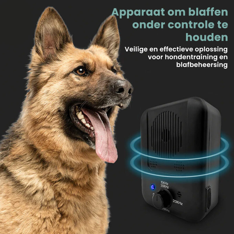 Ultraschall-Anti-Hundebell-Gerät – Einstellbare Intensität, wasserdicht, 15 Meter Reichweite zur Verhinderung von Hundebellen 2