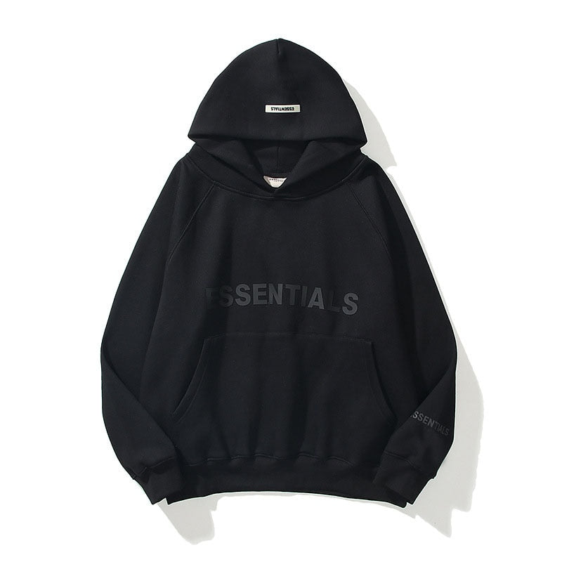 Unisex Hoodie Flauschig mit Kängurutasche und Kapuze Baumwolle 4