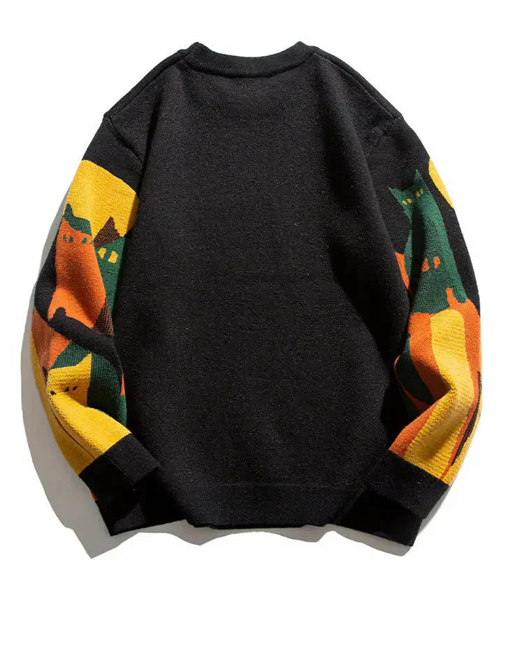 Unisex Katzenpullover Moonlit Design Weiches Atmungsaktives Material 3