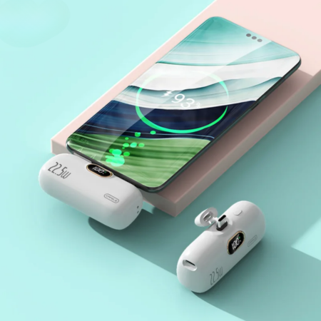 Powerbank compacta de 5000mAh con carga rápida de 22,5 W – Ideal para iPhone y para llevar