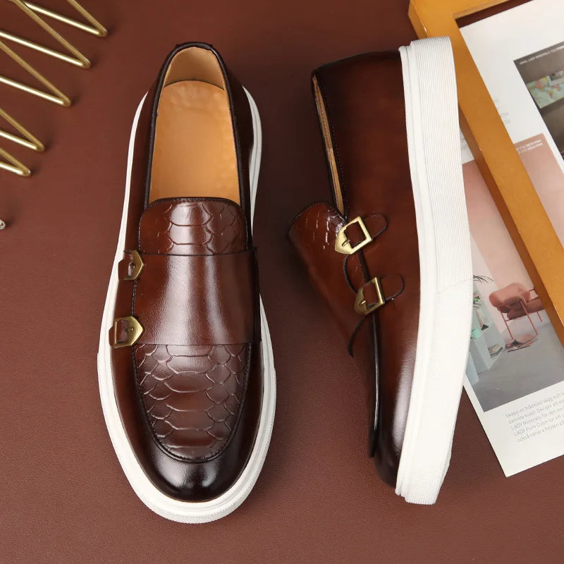 Herren Schuhe Klassische Lederschuhe Schwarz Größe 42 Leder-4