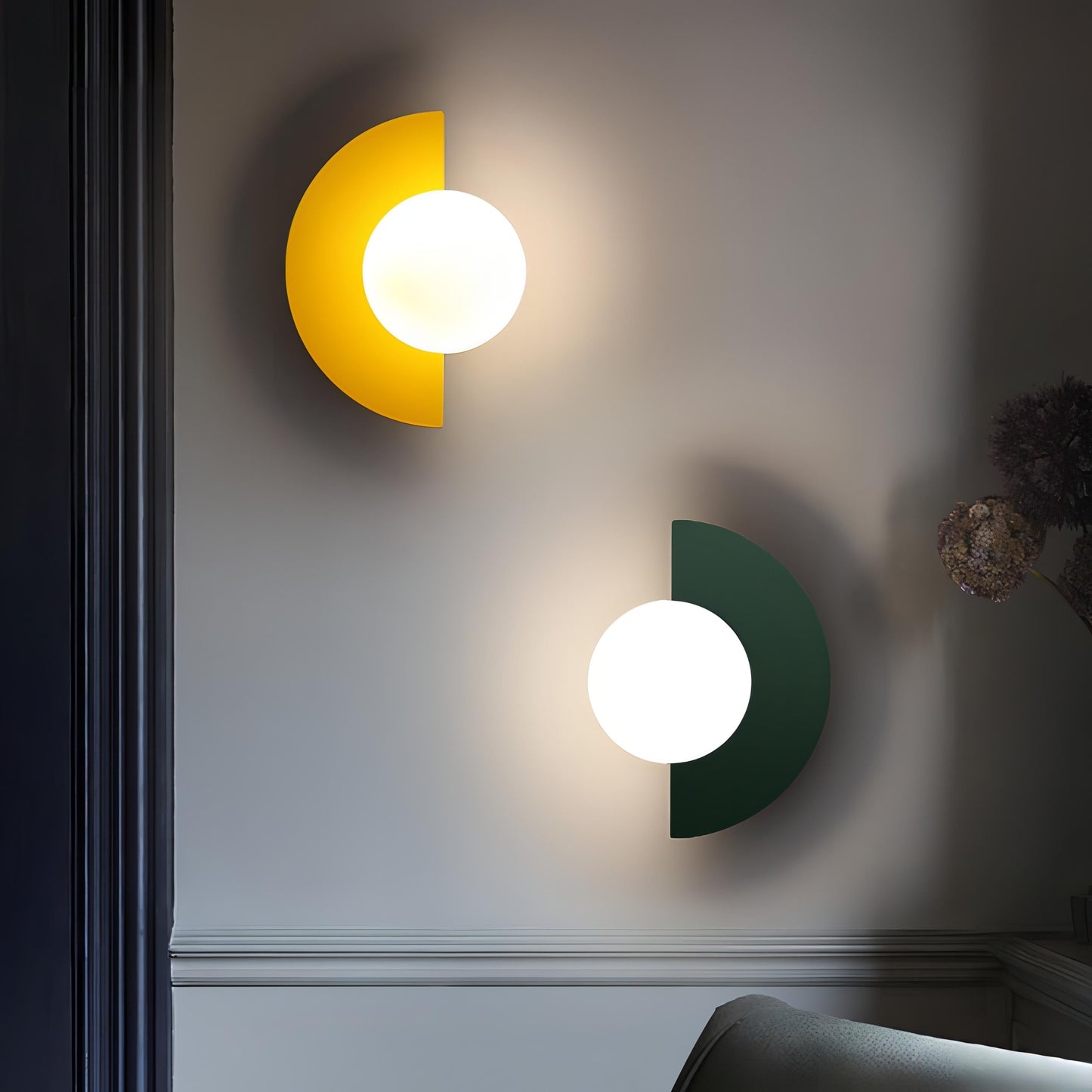 Vionis | Halbrunde Wandleuchte im nordischen Stil für minimalistische Eleganz 4