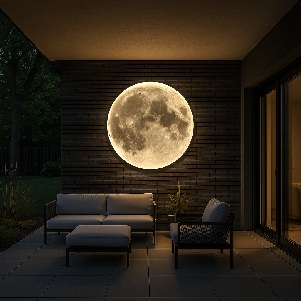 Wallure | Leuchtende Mond-Wandlampe für ein modernes Wohnen 1