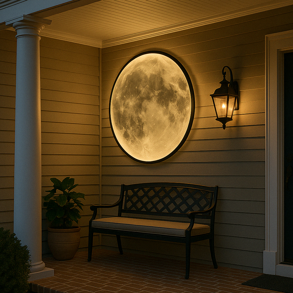 Wallure | Leuchtende Mond-Wandlampe für ein modernes Wohnen 3