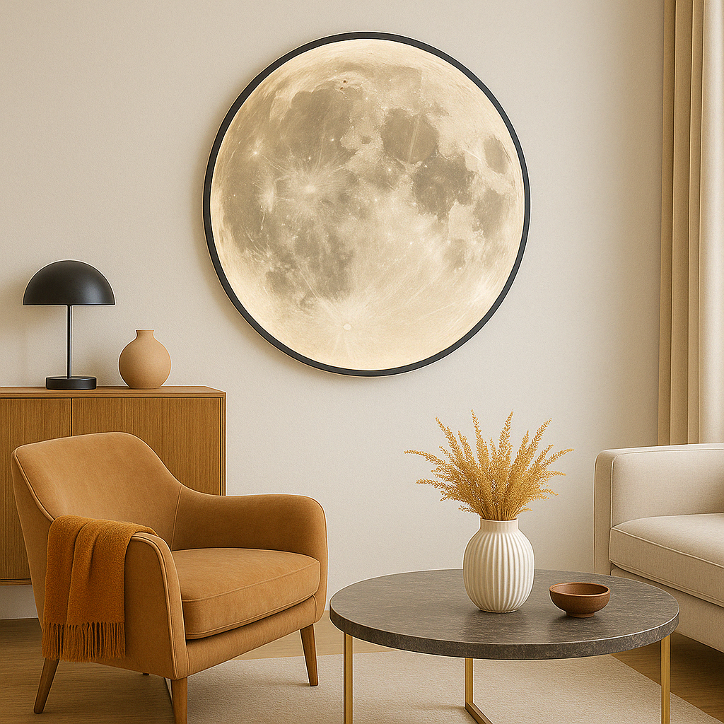 Wallure | Leuchtende Mond-Wandlampe für ein modernes Wohnen 4