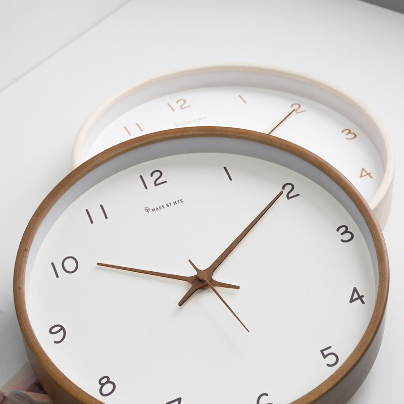 Wanduhr aus Massivholz – Zeitloses Modernes Design mit Klarer Anzeige, 30 cm Küchenuhr für Elegante Wohnräume 3