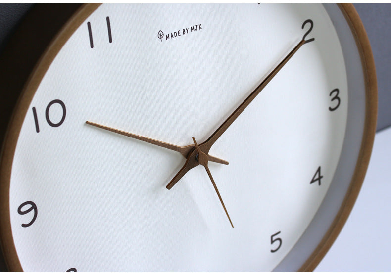 Wanduhr aus Massivholz – Zeitloses Modernes Design mit Klarer Anzeige, 30 cm Küchenuhr für Elegante Wohnräume 4