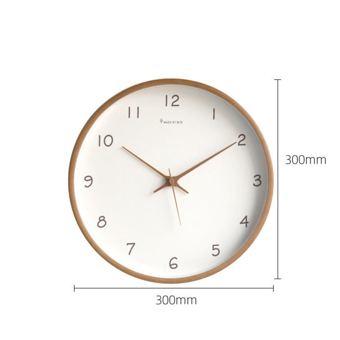 Wanduhr aus Massivholz – Zeitloses Modernes Design mit Klarer Anzeige, 30 cm Küchenuhr für Elegante Wohnräume 6