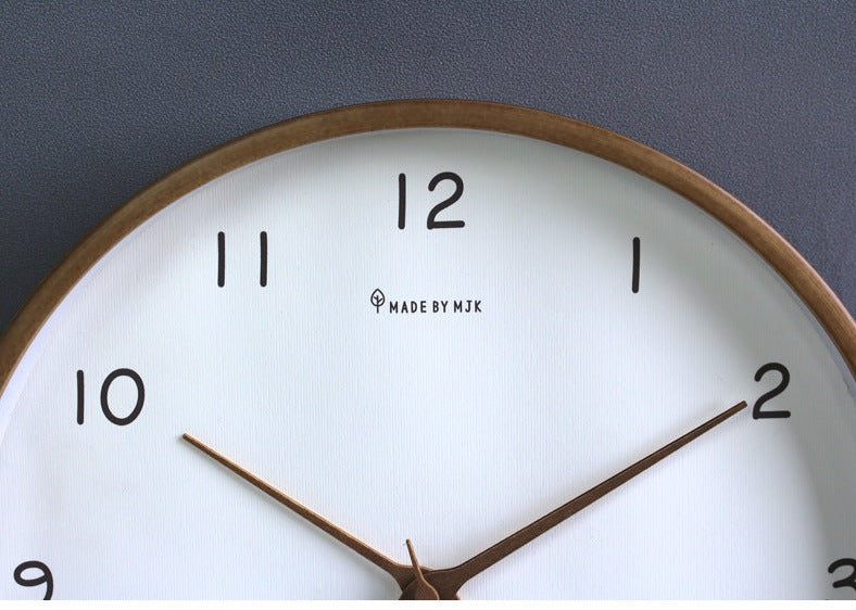 Wanduhr aus Massivholz – Zeitloses Modernes Design mit Klarer Anzeige, 30 cm Küchenuhr für Elegante Wohnräume 7