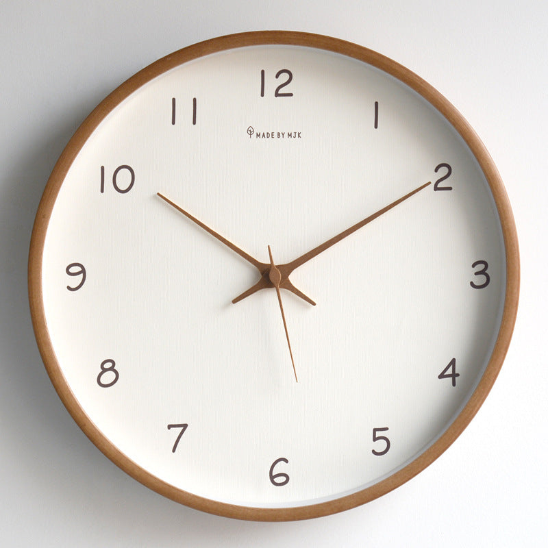 Wanduhr aus Massivholz – Zeitloses Modernes Design mit Klarer Anzeige, 30 cm Küchenuhr für Elegante Wohnräume 9