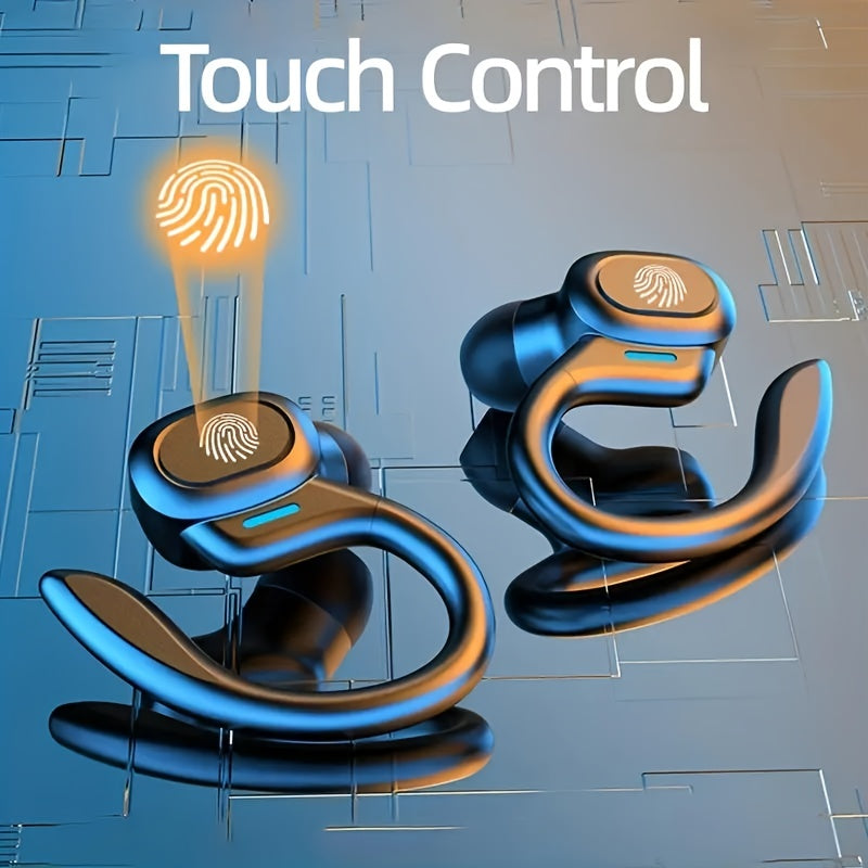 Wasserdichte Bluetooth-Ohrhörer mit ergonomischer Passform und Touch-Steuerung für Sportler – kabellos, IPX7-Einstufung, 6 Stunden Akkulaufzeit 2