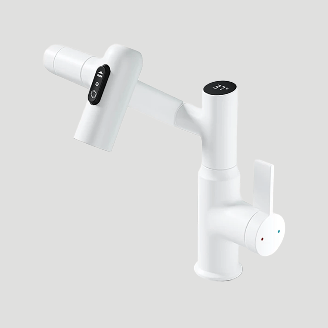 Wasserhahn Küche 360° Drehfunktion Höhenverstellbar Edelstahl Modern 8
