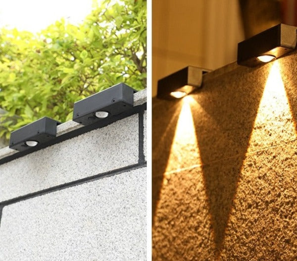 Wetterfeste Solar-Außenbeleuchtung mit Intelligenten Lichtsensor – Außenleuchten für Haus und Garten, Schwarz, IP65 6