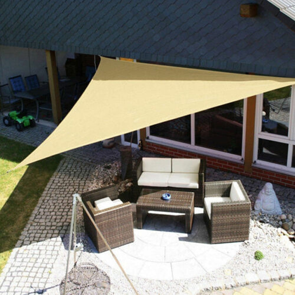 Wetterfester Sonnenschutz aus Polyester für Balkon und Terrasse – Dekoratives Sonnensegel in verschiedenen Größen 9
