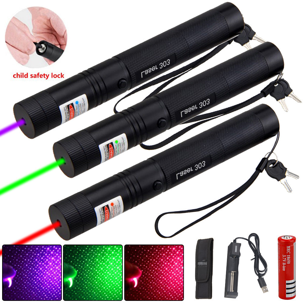 Wiederaufladbarer Laserpointer mit großer Reichweite für den Einsatz im Freien 8