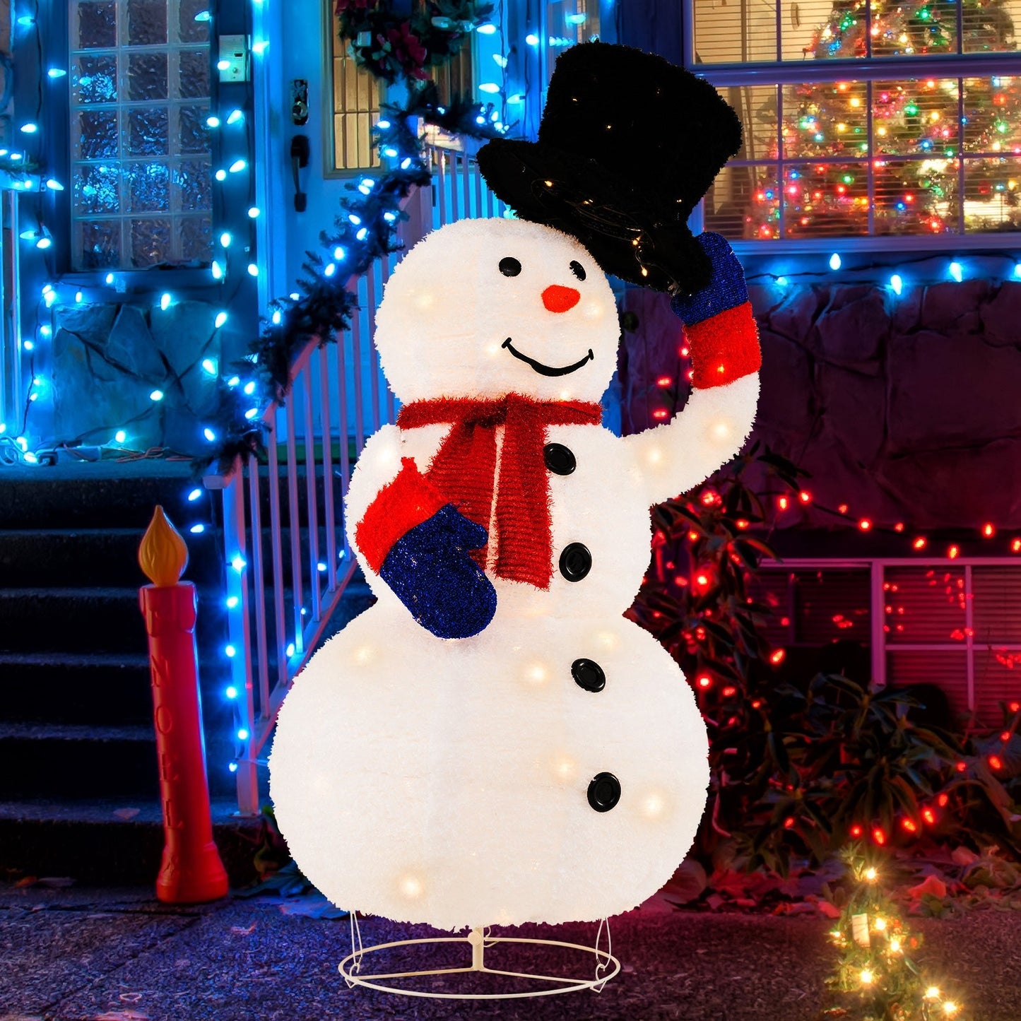 WinterBright – Weihnachtsschneemann mit 120 warmweißen LED-Lichtern 1
