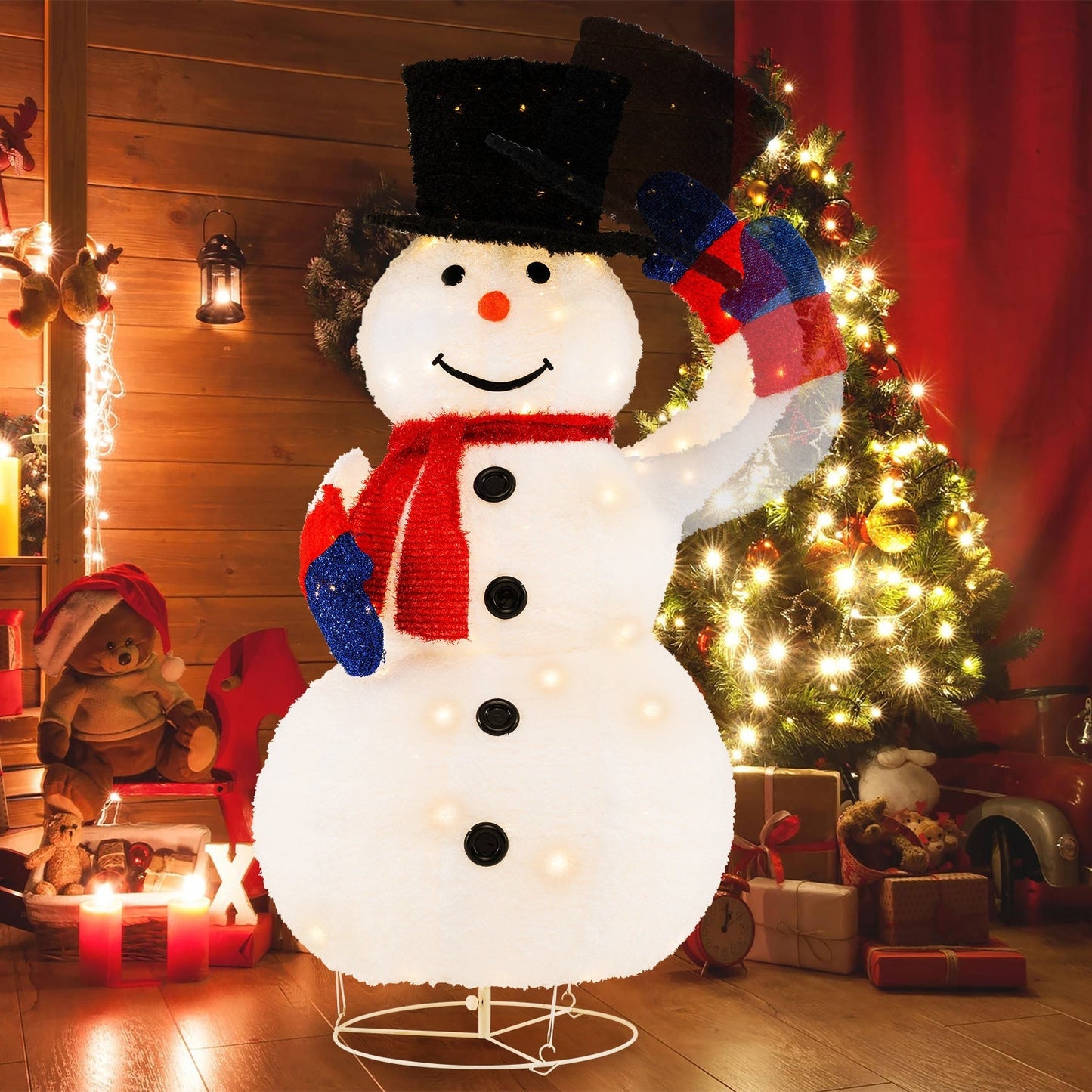 WinterBright – Weihnachtsschneemann mit 120 warmweißen LED-Lichtern 2