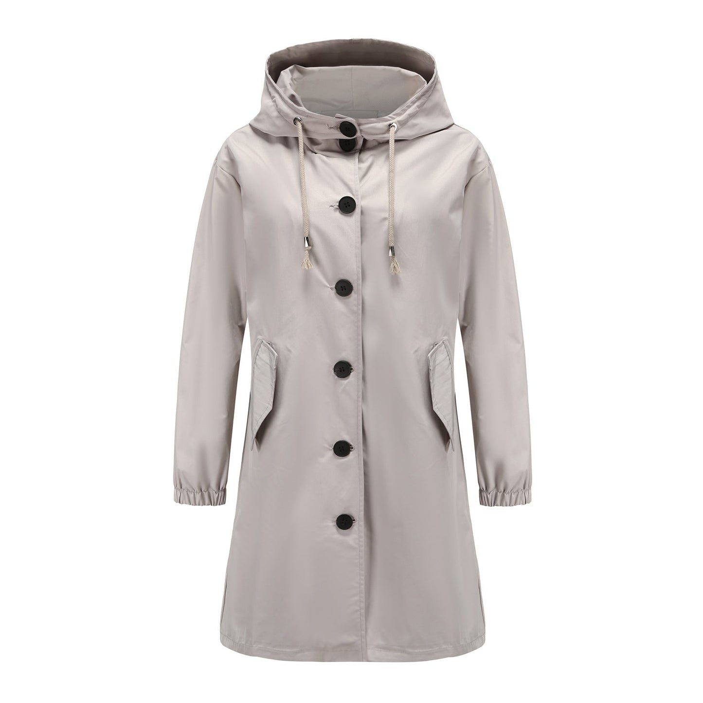 Women's Lightweight Waterproof Rain Jacket with Hood - Casual Outdoor Windbreaker 2