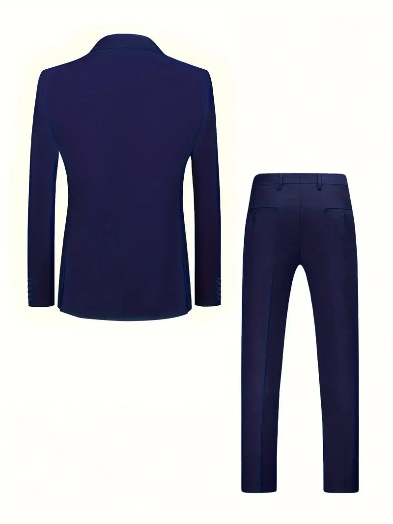 Eleganter Herrenanzug - 2-teiliger Anzug mit Blazer und Hose für Business-Anlässe-3