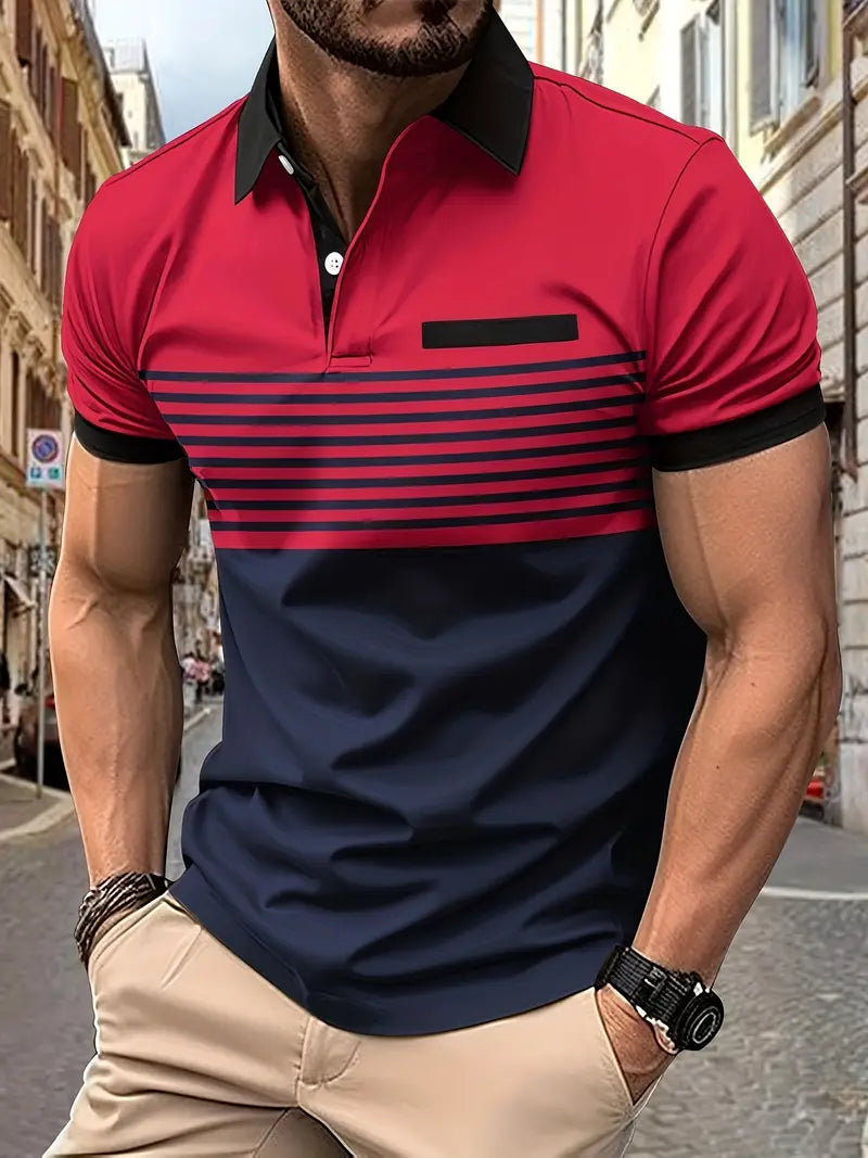Variant image for Herren Polo Shirt Blau Größe M Baumwollmischung-1