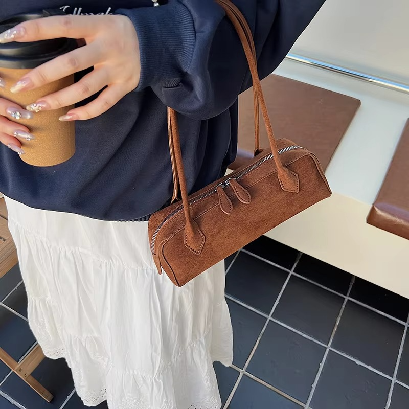 Mala de ombro outonal para senhora – Alta capacidade, design elegante com alça de ombro