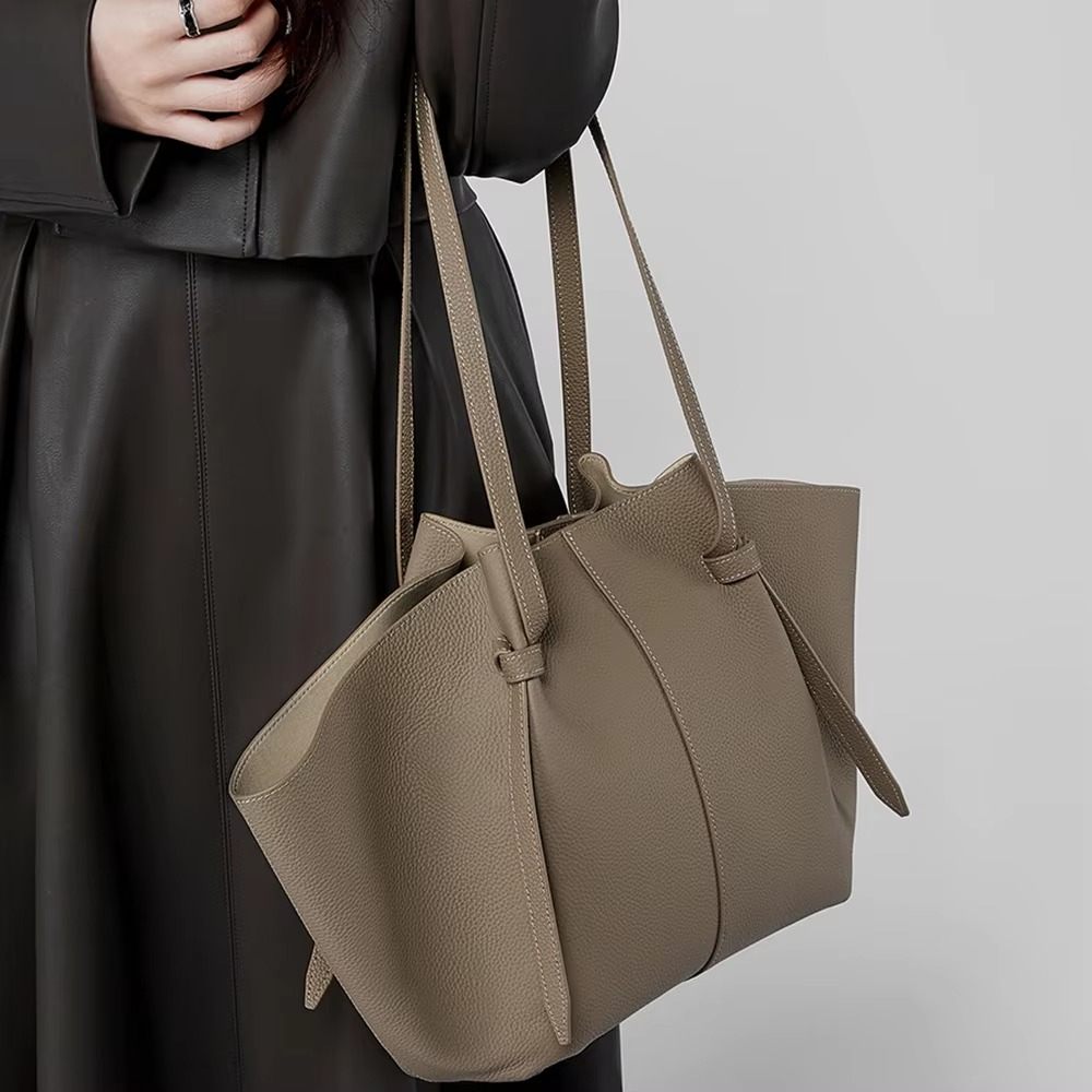 Bolso bandolera de felpa para mujer – Bolso de hombro espacioso con compartimento interior extraíble