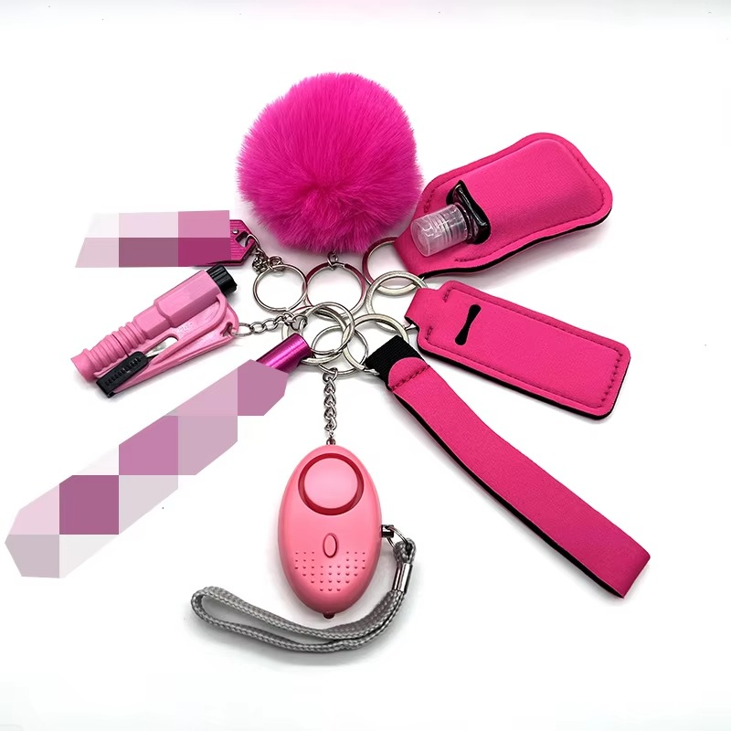 9 Peças Mulheres Defesa Pessoal Porta-chaves | Conjunto Prático para Exterior para Segurança e Proteção em Movimento
