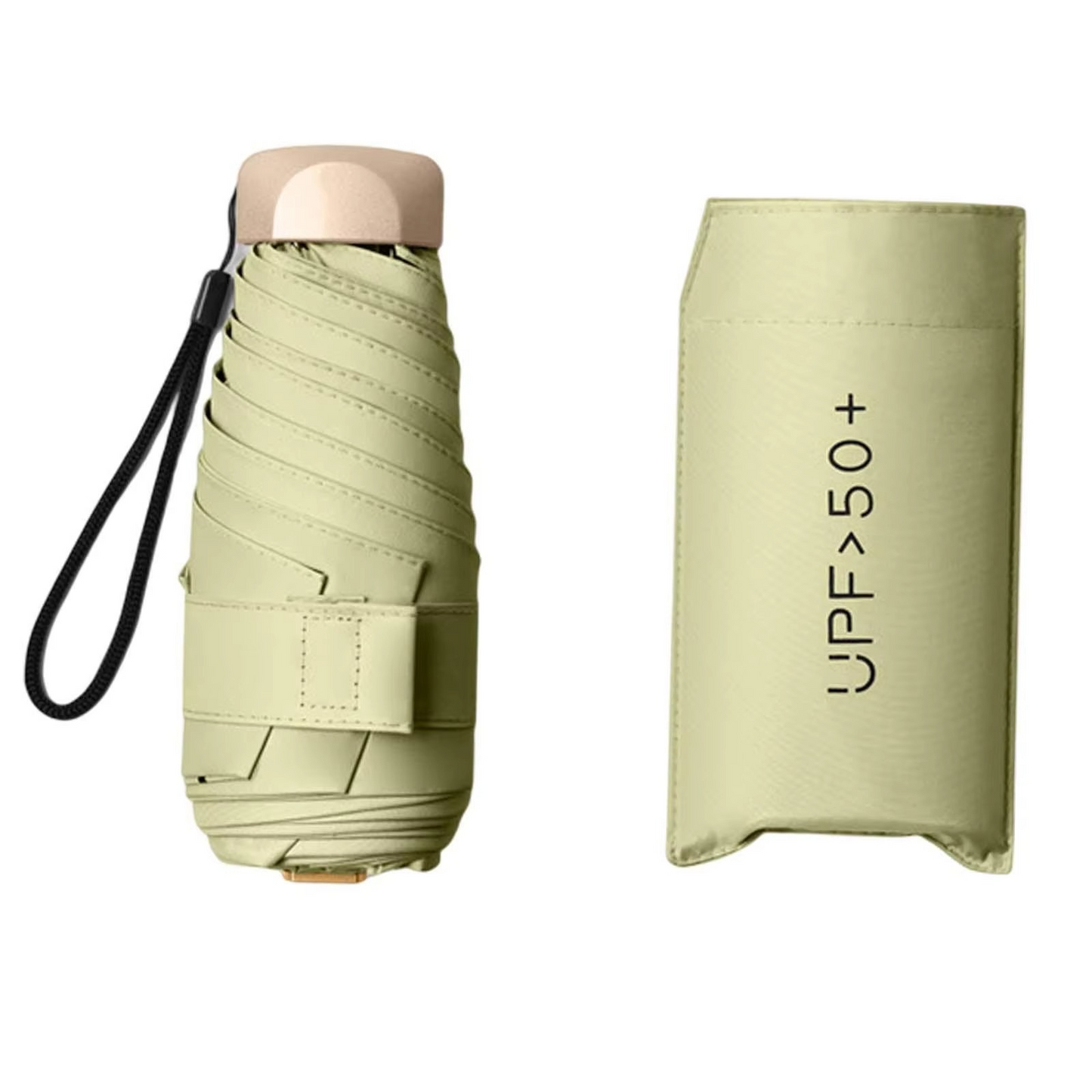 Mini paraguas ultraligero con protección UV y resistencia al viento – Formato compacto 19 cm