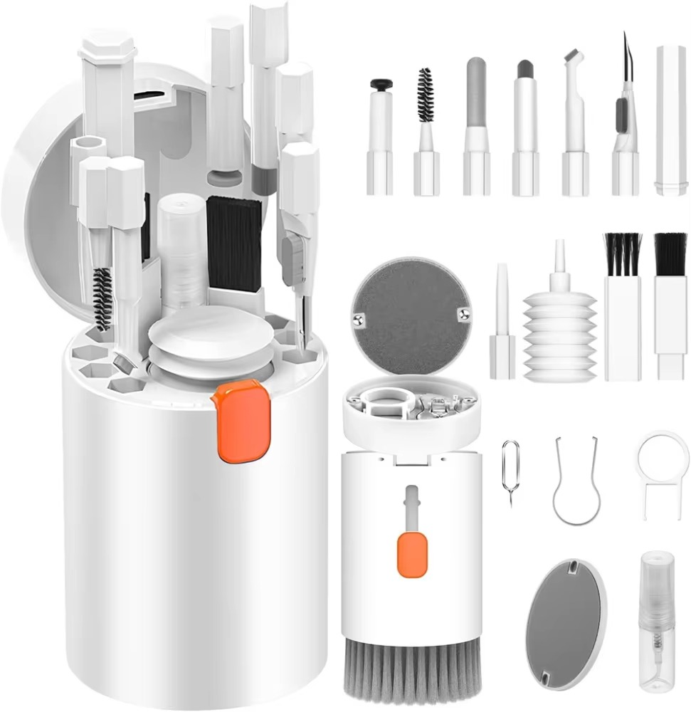 Set de limpieza 20 en 1 para dispositivos – Kit de limpieza compacto para teclados, pantallas y auriculares
