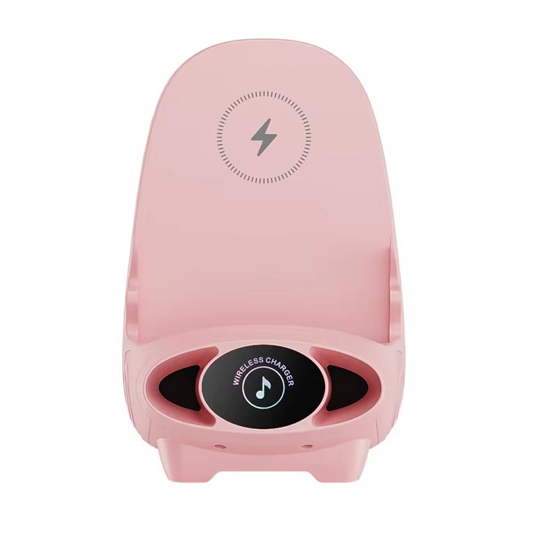 Wireless phone holder with 15W fast charging and aromatherapy – flexible for portrait and landscape orientation