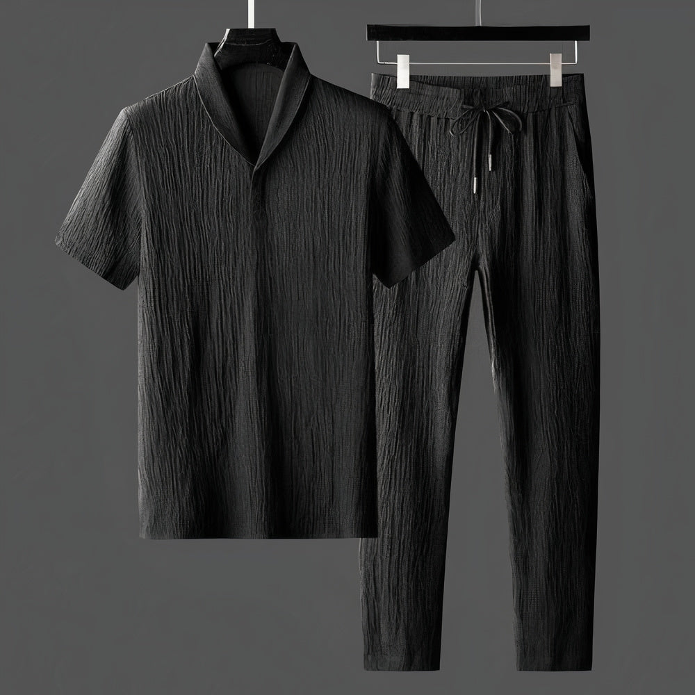 Variant image for Herren Baumwollset Schwarz Größe M Atmungsaktiv Elegant-7