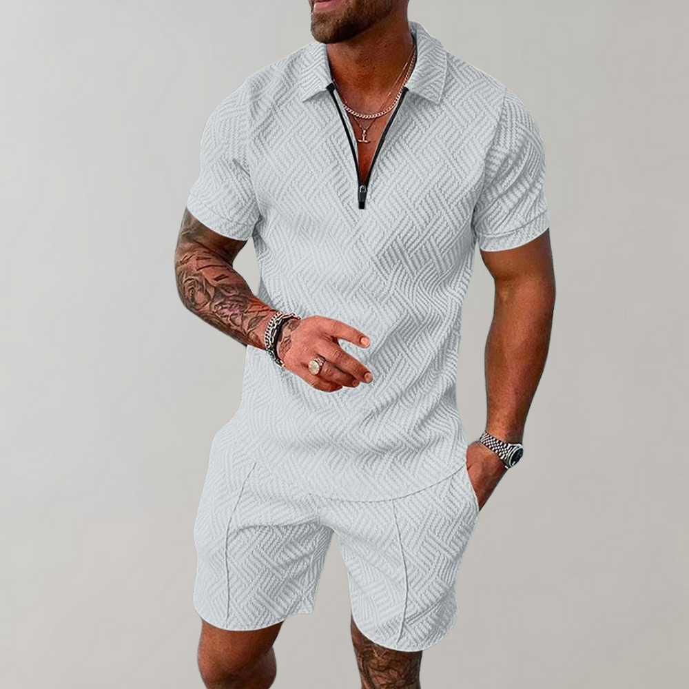 Set estivo Hugo per uomo | Polo alla moda con pantaloncini comodi