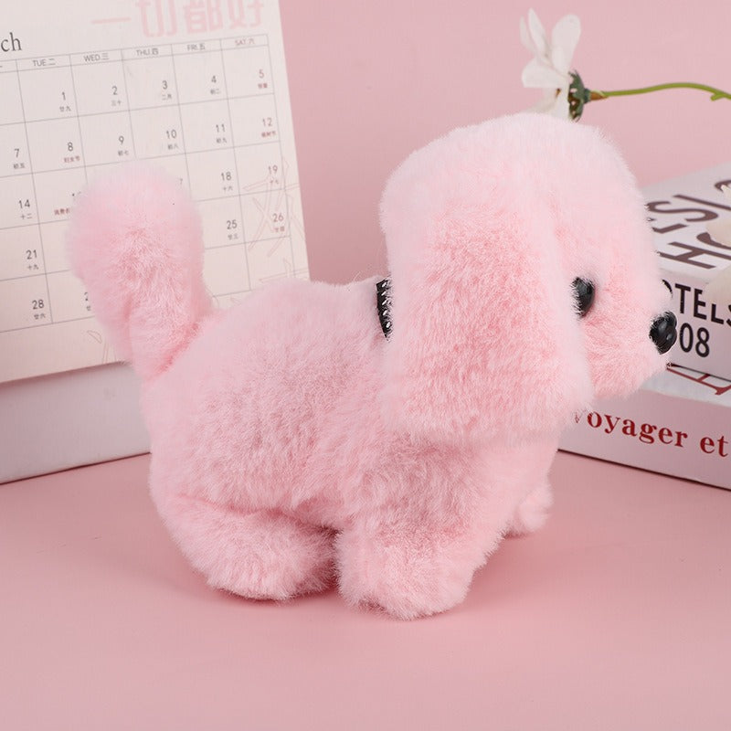 Juguete interactivo cachorros con movimientos realistas – Reacciona al tacto y a la voz, materiales suaves de PU