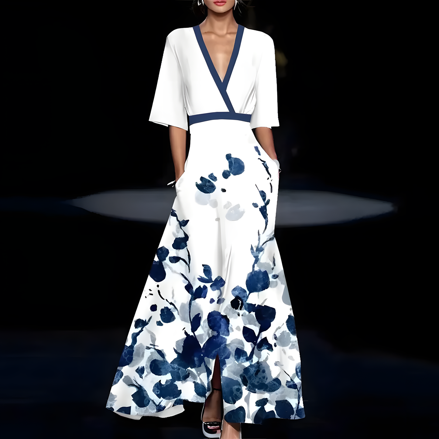Lena – Elegant Flower Bloom Dress – Stylish, figure-hugging & timeless
