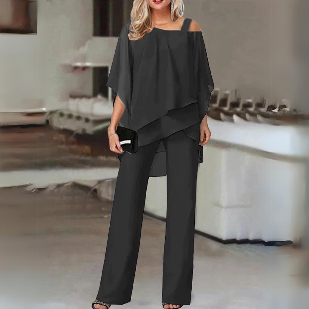 Luxury chiffon set for women | Elegant set for festive evenings