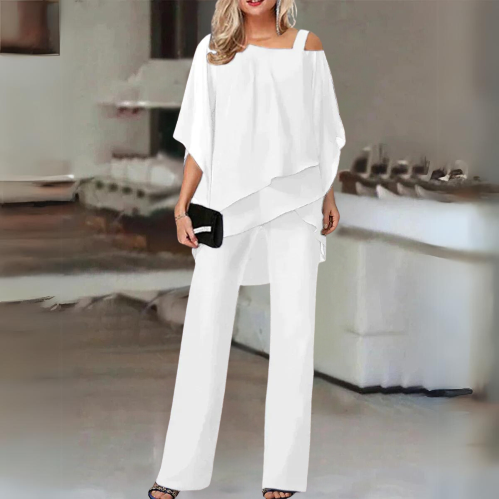 Luxury chiffon set for women | Elegant set for festive evenings