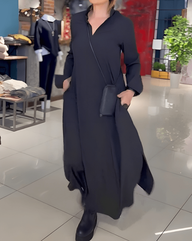Damen Maxikleid Blau Größe M Leichtes Material-1