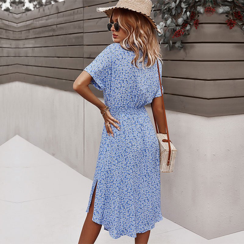 Damen Sommerkleid Blumenmuster Größe M Polyester-3