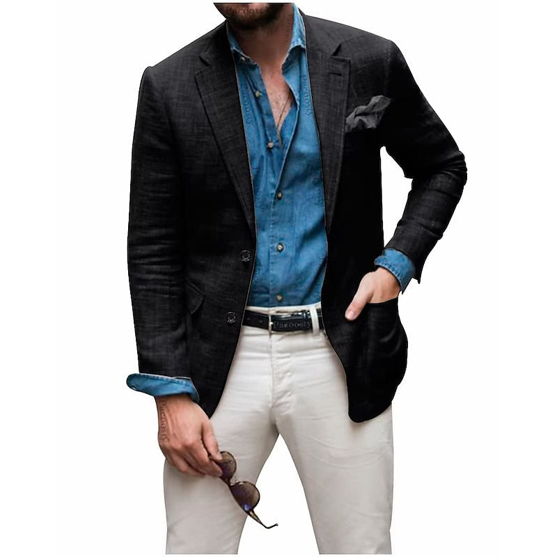 Variant image for Riggs - Men's Casual Linen Blazer Jacket for All-Season Comfort and Style-8