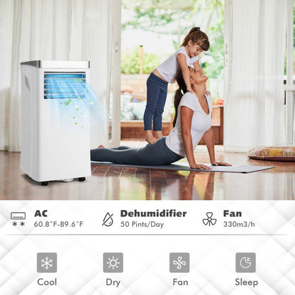 10000 BTU(Ashrae) 3-in-1 Portable Air Conditioner with Remote Control 3