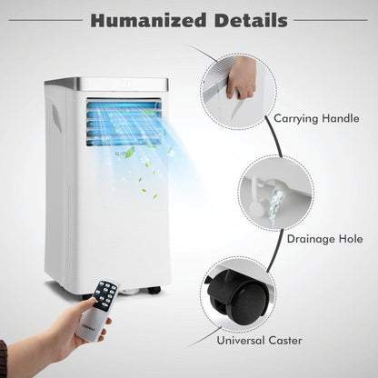 10000 BTU(Ashrae) 3-in-1 Portable Air Conditioner with Remote Control 5