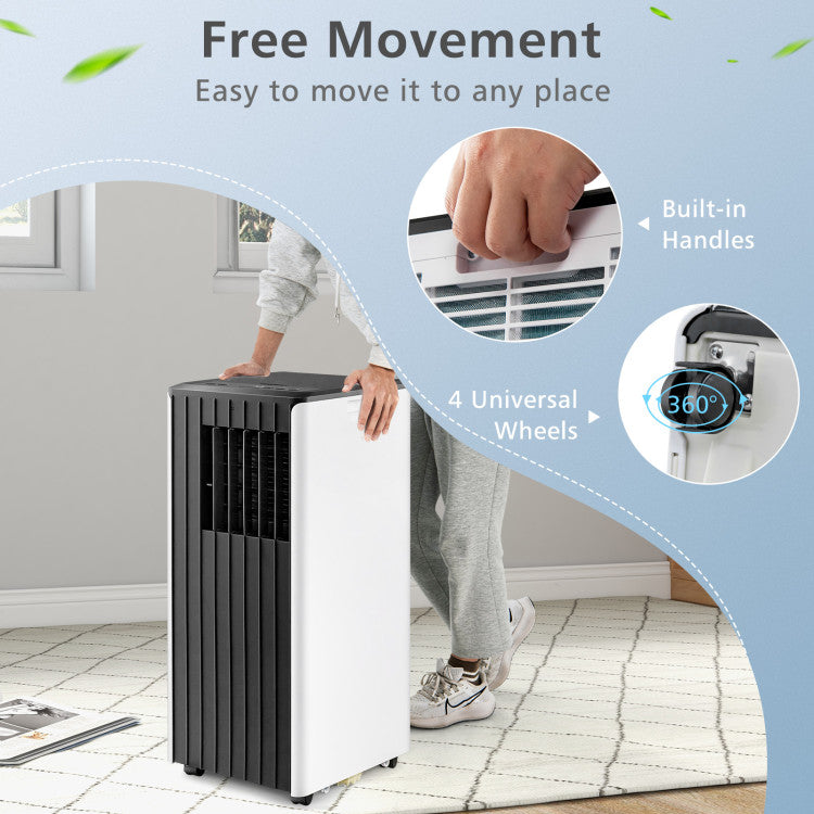 10000 BTU(Ashrae) Portable Air Conditioner Cools 350 Sq.Ft with Dehumidifier 7