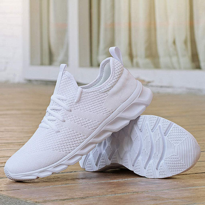 Herren Freizeitschuhe Weiß Größe 42 Leder-1