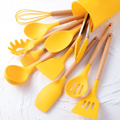 12-teiliges Küchenutensilien Set aus Hitzebeständigem Silikon – BPA-frei, Spülmaschinenfest, Perfekt für jede Küche 11