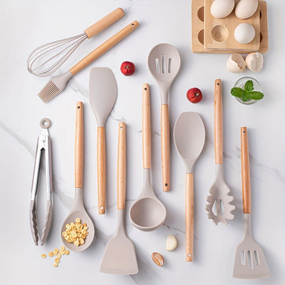 12-teiliges Küchenutensilien Set aus Hitzebeständigem Silikon – BPA-frei, Spülmaschinenfest, Perfekt für jede Küche 2