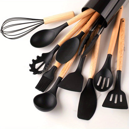 12-teiliges Küchenutensilien Set aus Hitzebeständigem Silikon – BPA-frei, Spülmaschinenfest, Perfekt für jede Küche 6