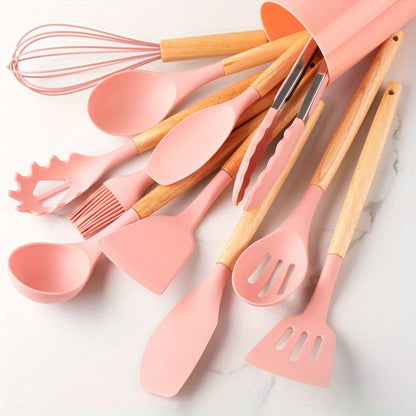 12-teiliges Küchenutensilien Set aus Hitzebeständigem Silikon – BPA-frei, Spülmaschinenfest, Perfekt für jede Küche 9