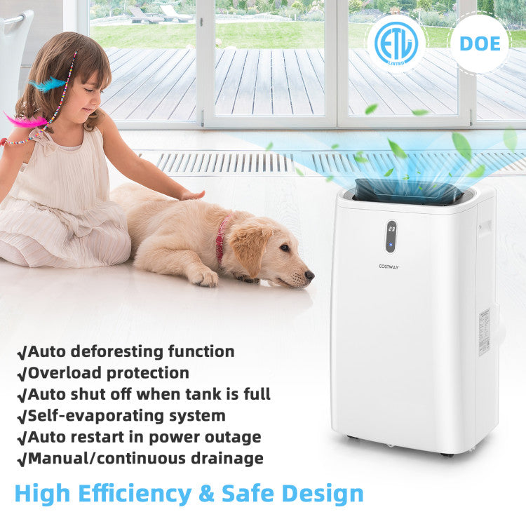 14000 BTU(Ashrae) Portable Air Conditioner with APP and WiFi Control 6